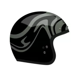 Κράνος μηχανής Custom 500 - Slap Matte Black Κράνος μηχανής Custom 500 - Slap Matte Black