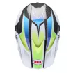 Κράνος motocross BELL Moto-Spherical - Grid White/Blue thumb