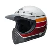 Κράνος μηχανής BELL Moto-3 - RSD Saddleback Satin/Gloss White/Black