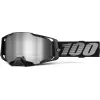 Μάσκα motocross 100% ARMEGA BLACK/MIRROR SILVER