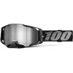 Μάσκα motocross 100% ARMEGA BLACK/MIRROR SILVER thumb