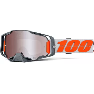 Μάσκα motocross 100% ARMEGA HIPER SILVER/MIRROR SILVER Μάσκα motocross 100% ARMEGA HIPER SILVER/MIRROR SILVER