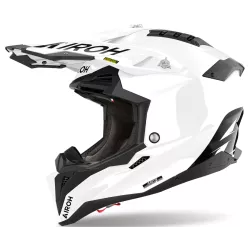 Κράνος μηχανής AIROH AVIATOR 3 WHITE GLOSS Κράνος μηχανής AIROH AVIATOR 3 WHITE GLOSS