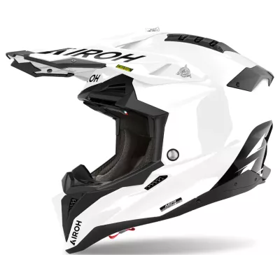 Κράνος μηχανής AIROH AVIATOR 3 WHITE GLOSS