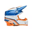 Κράνος motocross BELL Moto-9S Flex - Merchant Gloss Orange/Blue thumb