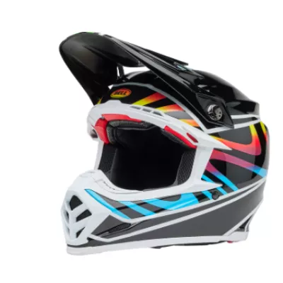 Κράνος motocross BELL Moto-9S Flex - Drift Gloss Black Multi