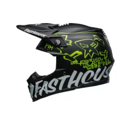 Κράνος motocross BELL Moto-9S Flex - Fasthouse MC Core Matte Black/Yellow