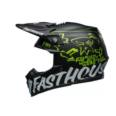 Κράνος motocross BELL Moto-9S Flex - Fasthouse MC Core Matte Black/Yellow