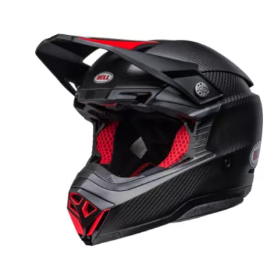 Κράνος motocross BELL Moto 10 Spherical - Satin/Gloss Black/Red