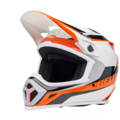 Κράνος motocross BELL MX-9 Mips - Rift Gloss Orange/White