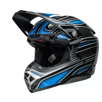 Κράνος motocross BELL Moto 10 Spherical - SWebb Marmont Gloss North Carolina Blue