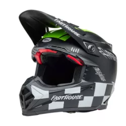 Κράνος motocross BELL Moto-9S Flex - Fasthouse Smoke Bomb Matte Gloss Black/HiViz Yellow