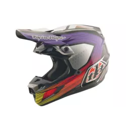 Κράνος μηχανής motocross TROY LEE DESIGNS SE5 Carbon Stripes - Black/Violet