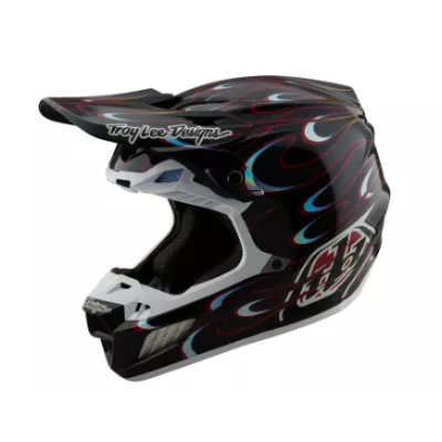 Κράνος motocross TROY LEE DESIGNS SE5 Carbon Torched - Black/Red