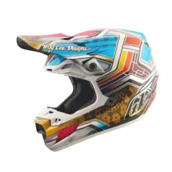 Κράνος motocross TROY LEE DESIGNS SE5 Carbon Lowrider - Grey/Multi