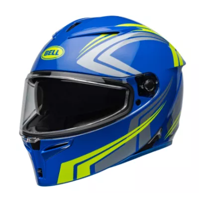 Κράνος μηχανής BELL Lithium - Jetstream Gloss Blue/Yellow