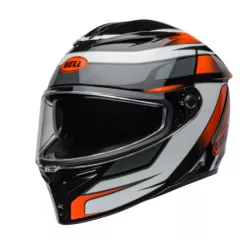 Κράνος μηχανής BELL Mips - Podium Gloss Black/Orange