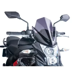 Ζελατίνα μοτοσυκλέτας PUIG New Generation Sport Kawasaki ER-6N 12-16 Dark Smoke