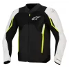 Μπουφάν μηχανής ALPINESTARS AST AIR V3 BLACK/SILVER/YELLOW FLUO