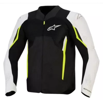 Μπουφάν μηχανής ALPINESTARS AST AIR V3 BLACK/SILVER/YELLOW FLUO