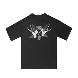 Κοντομάνικο μπλουζάκι PANDO MOTO LUKE TOKYO BLACK – Oversized