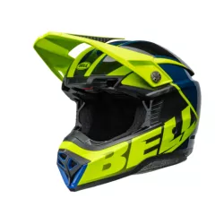Κράνος motocross BELL Moto 10 Spherical - Sliced Matte/Gloss Retina/Blue