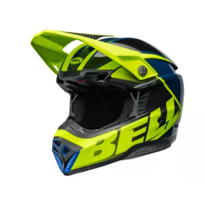 Κράνος motocross BELL Moto 10 Spherical - Sliced Matte/Gloss Retina/Blue