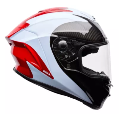 Κράνος μηχανής BELL Race Star DLX Flex - Fluid Red/White