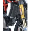 Προστασία ψυγείου μοτοσυκλέτας R&G Racing Aluminium Radiator guard Titanium - Ducati monster 1200 14-20 thumb