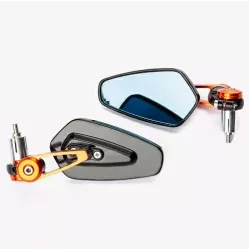 Καθρέπτες μοτοσυκλέτας A-PRO SR-4845 ORANGE
