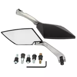 Καθρέφτες μοτοσυκλέτας A-PRO SR4810 SILVER