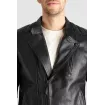 Μπουφάν μηχανής PANDO MOTO TWIN LEATHER BLACK thumb