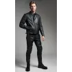 Μπουφάν μηχανής PANDO MOTO TWIN LEATHER BLACK thumb