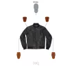 Μπουφάν μηχανής PANDO MOTO FALCON AVIATOR BLACK thumb