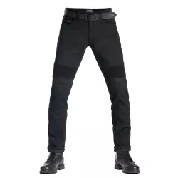 Παντελόνι μηχανής PANDO MOTO KARLDO SLIM BLACK - Men Slim-Fit Cordura®