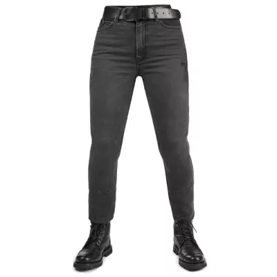 Γυναικείο παντελόνι μηχανής PANDO MOTO Kaya Slim Grey - Slim-Fit Armalith®