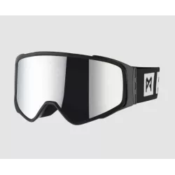 Μάσκα motocross PANDO MOTO Minimalist -  Anti-Fog, Anti-Scratch - SILVER