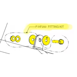 Σετ συναρμολόγησης AKRAPOVIC P-HF200 Σετ συναρμολόγησης AKRAPOVIC P-HF200