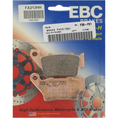 Τακάκια μοτοσυκλέτας EBC SINTERED HH FA213HH Τακάκια μοτοσυκλέτας EBC SINTERED HH FA213HH