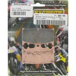 Τακάκια μοτοσυκλέτας EBC EPFA SIN EXT PRO EPFA185HH Τακάκια μοτοσυκλέτας EBC EPFA SIN EXT PRO EPFA185HH