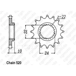 Κιτ αλυσίδα και γρανάζια κίνησης REGINA για BMW F650 GS 99-06 Κιτ αλυσίδα και γρανάζια κίνησης REGINA για BMW F650 GS 99-06