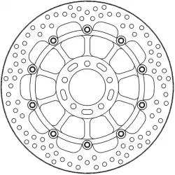 Δισκόπλακα MOTO-MASTER BRAKE ROTOR FLOAT ROUND DUCATI DESERT X 950 ABS Δισκόπλακα MOTO-MASTER BRAKE ROTOR FLOAT ROUND DUCATI DESERT X 950 ABS