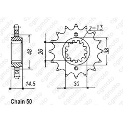 Κιτ αλυσίδα και γρανάζια κίνησης REGINA για HONDA CB1300 03-10 Κιτ αλυσίδα και γρανάζια κίνησης REGINA για HONDA CB1300 03-10