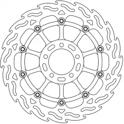 Δισκόπλακα MOTO-MASTER BRAKE ROTOR FLOAT FLAME DUCATI MONSTER 937 ABS 23 Δισκόπλακα MOTO-MASTER BRAKE ROTOR FLOAT FLAME DUCATI MONSTER 937 ABS 23