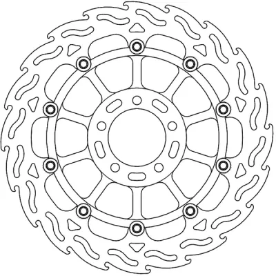 Δισκόπλακα MOTO-MASTER BRAKE ROTOR FLOAT FLAME DUCATI MONSTER 937 ABS 23