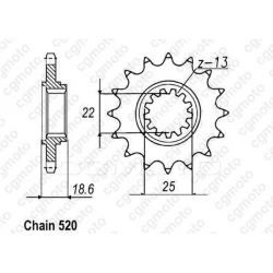 Κιτ αλυσίδα και γρανάζια REGINA για KAWASAKI Z750/750S 04-11 Κιτ αλυσίδα και γρανάζια REGINA για KAWASAKI Z750/750S 04-11