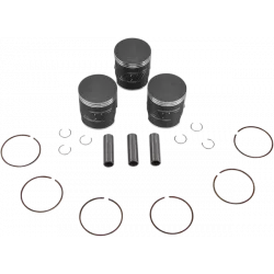 Πιστόνι μοτοσυκλέτας WISECO PISTON KIT KAW500 60.5mm Πιστόνι μοτοσυκλέτας WISECO PISTON KIT KAW500 60.5mm