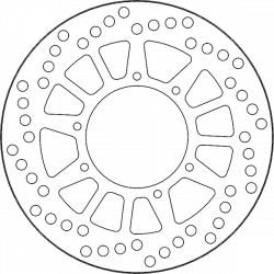 Δισκόπλακα εμπρός MOTO-MASTER BRAKE DISC VINT FRONT YAMAHA DT 125 RE 02-06