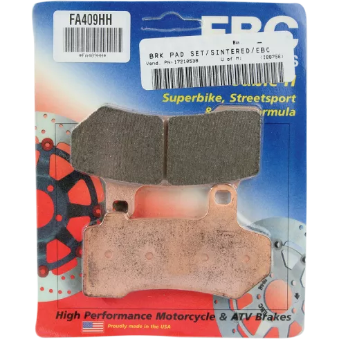 Τακάκια μοτοσυκλέτας EBC SINTERED HH FA409HH Τακάκια μοτοσυκλέτας EBC SINTERED HH FA409HH