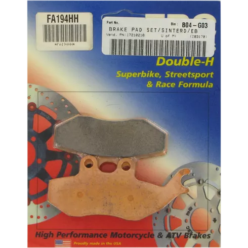 Τακάκια μοτοσυκλέτας EBC SINTERED HH FA194HH Τακάκια μοτοσυκλέτας EBC SINTERED HH FA194HH